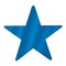 Beistle Club Pack of 24 Starry Night Themed Blue Metallic Foil Star Cutout Party Decorations 12"